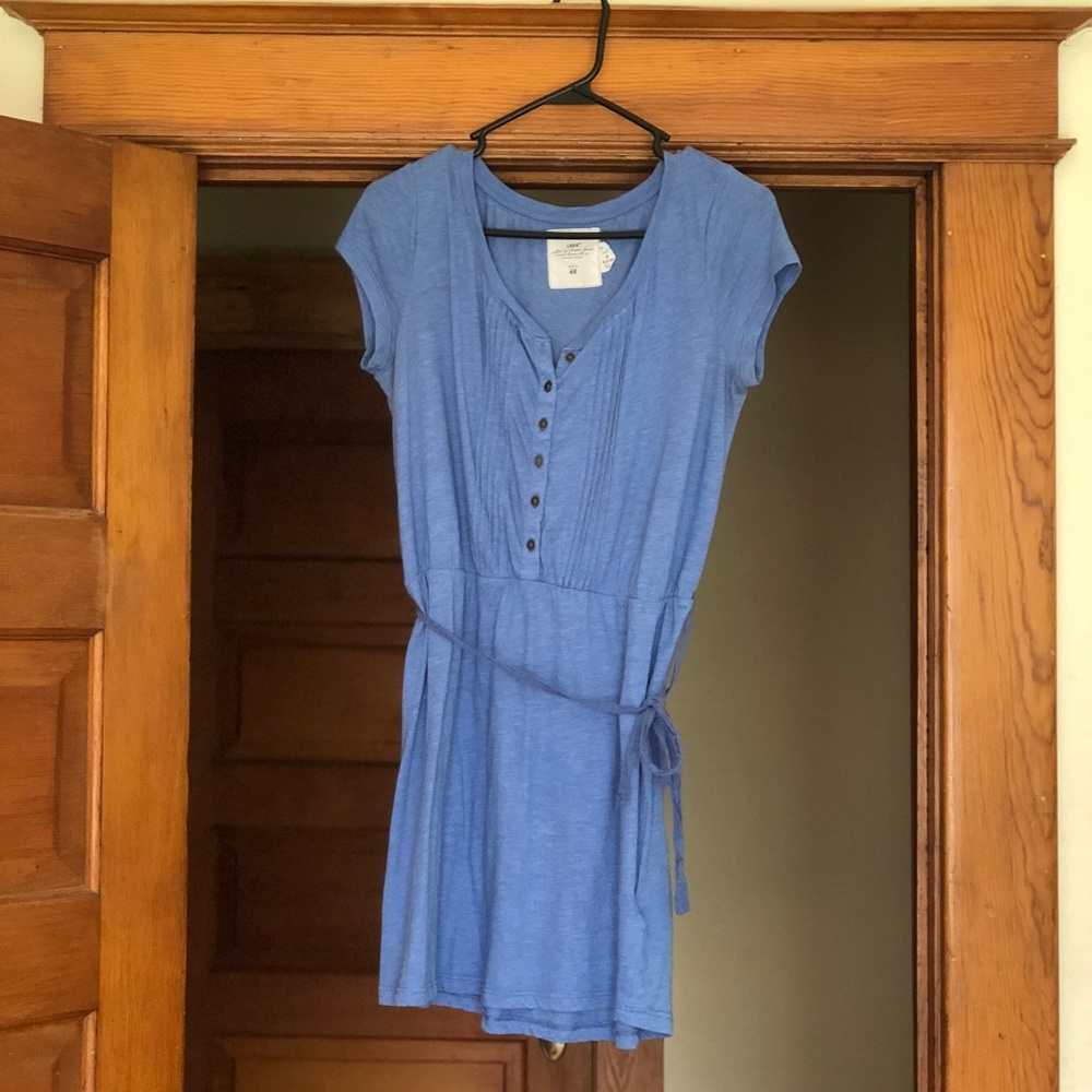 Blue Button-front T-shirt Dress (H&M)